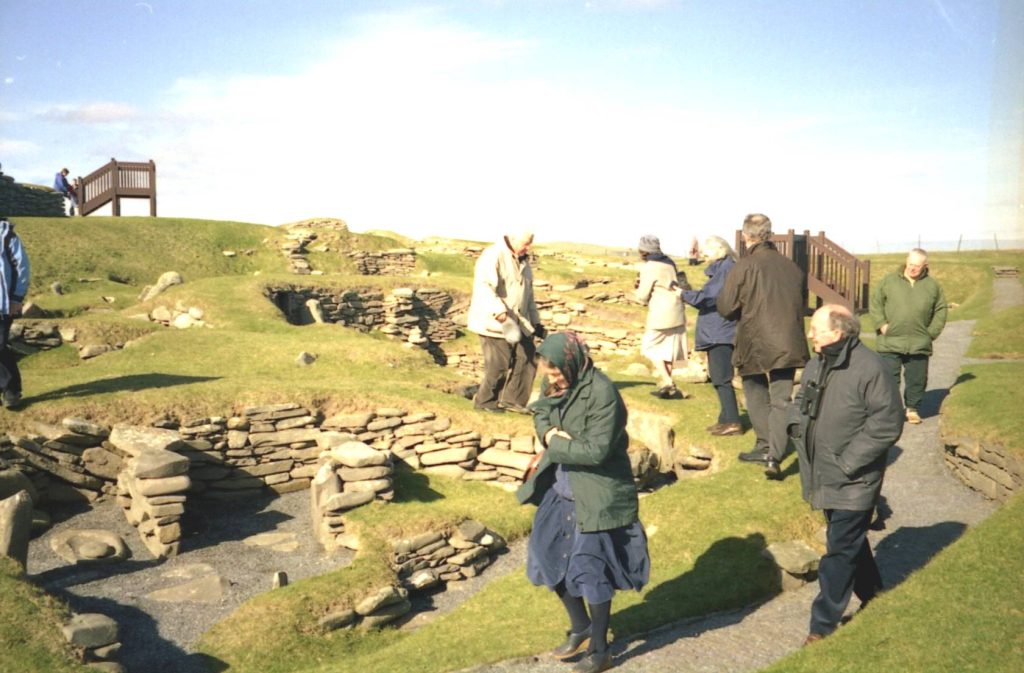Conference delegates visiting Jarlshof