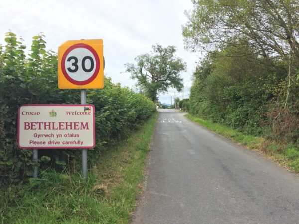 Roadsign showing the name Bethlehem